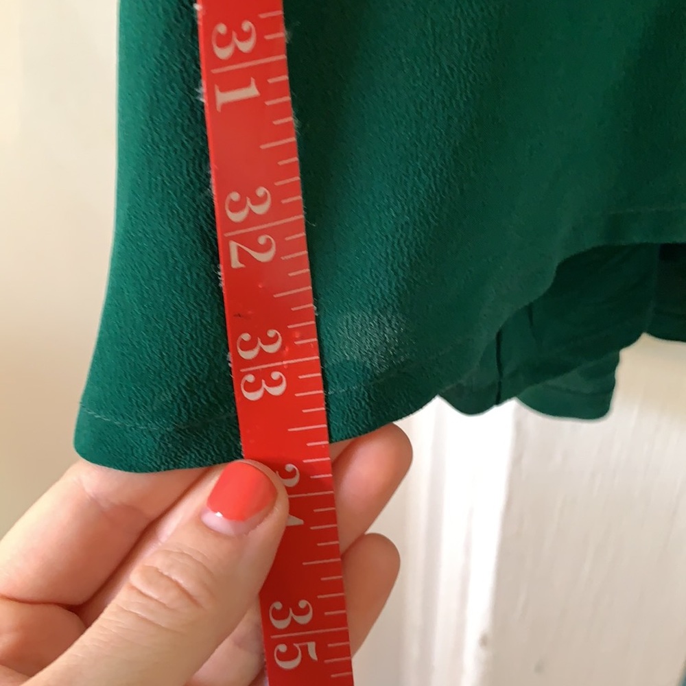 āļø GRANA Luxury Lounge Silk Racerback Trapeze Slip Dress, Emerald, XXS - Picture 7 of 7